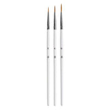Glisten Cosmetics thick liner brush set with three sizes, UK version