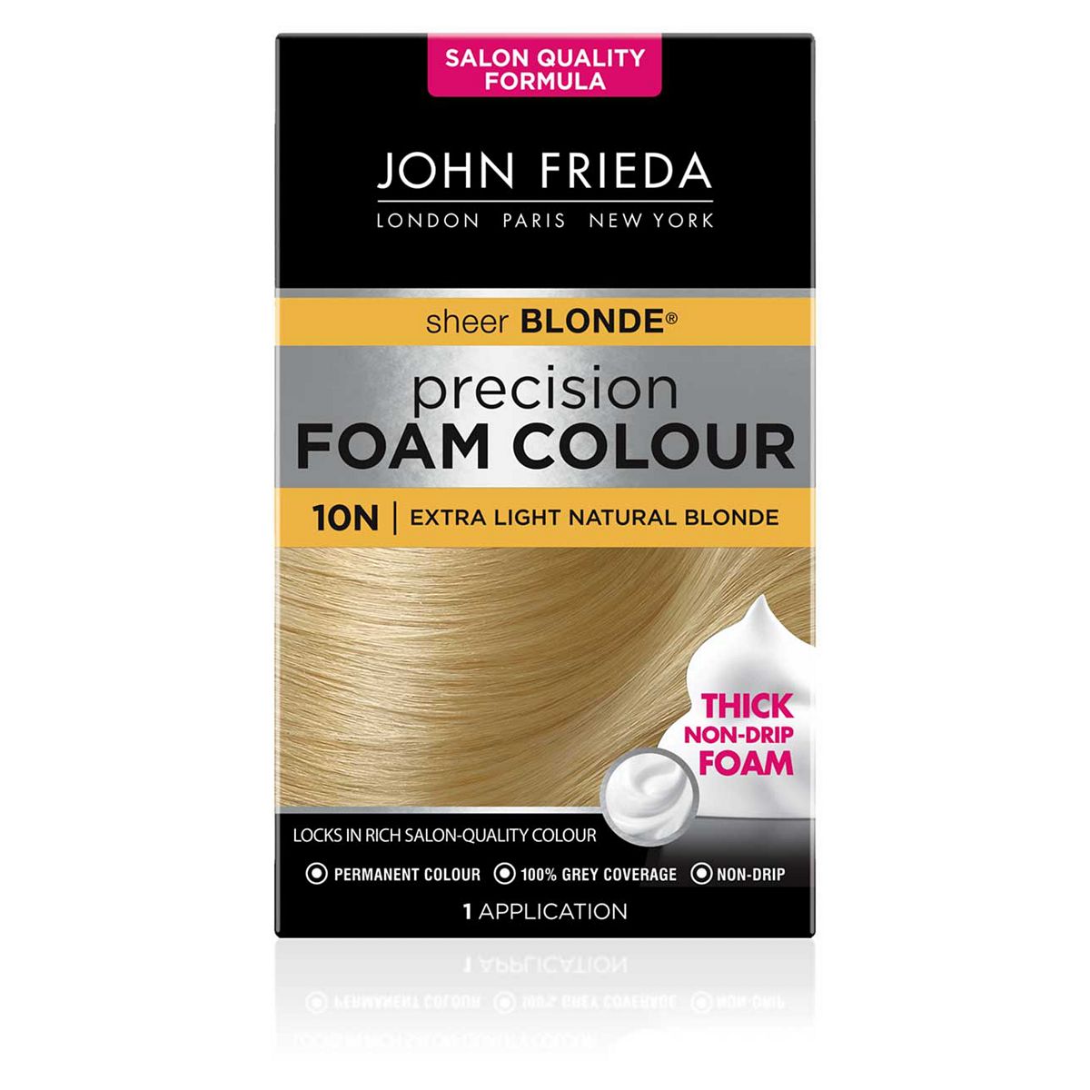 John Frieda Precision Foam Colour 10N Extra Light Natural Blonde 130ml GOODS Boots   