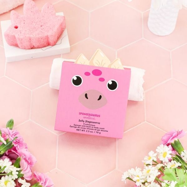 Spongelle Spongeasaurus Sally Stegosaurus bath sponge (British brand)