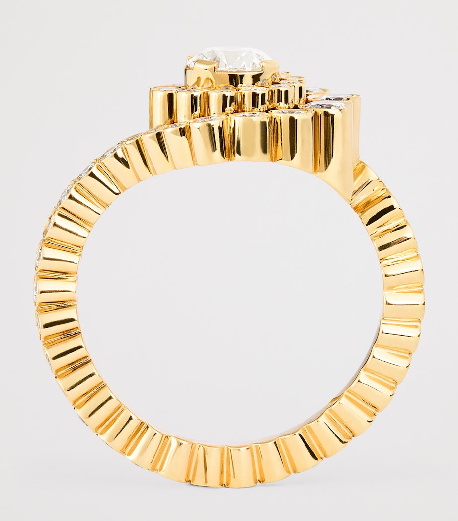 Sophie Bille Brahe Plateau ring yellow gold diamond 18kt, UK version