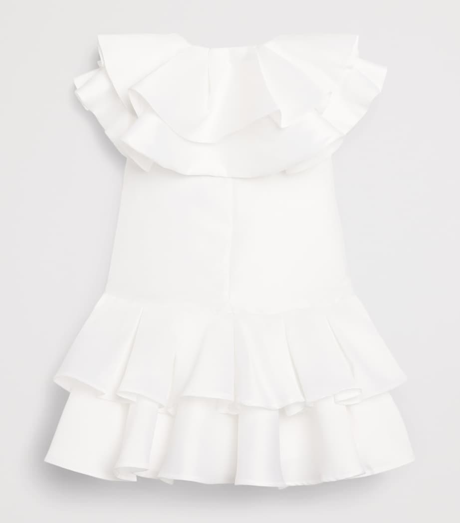 Mama Luma Jacquard Ruffle Dress for girls 3-12 years, imported from the UK