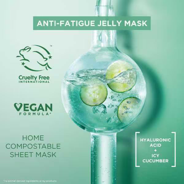 Garnier AntiFatigue Hyaluronic Acid & Cucumber Jelly Face Mask