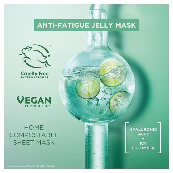 Garnier AntiFatigue Hyaluronic Acid & Cucumber Jelly Face Mask