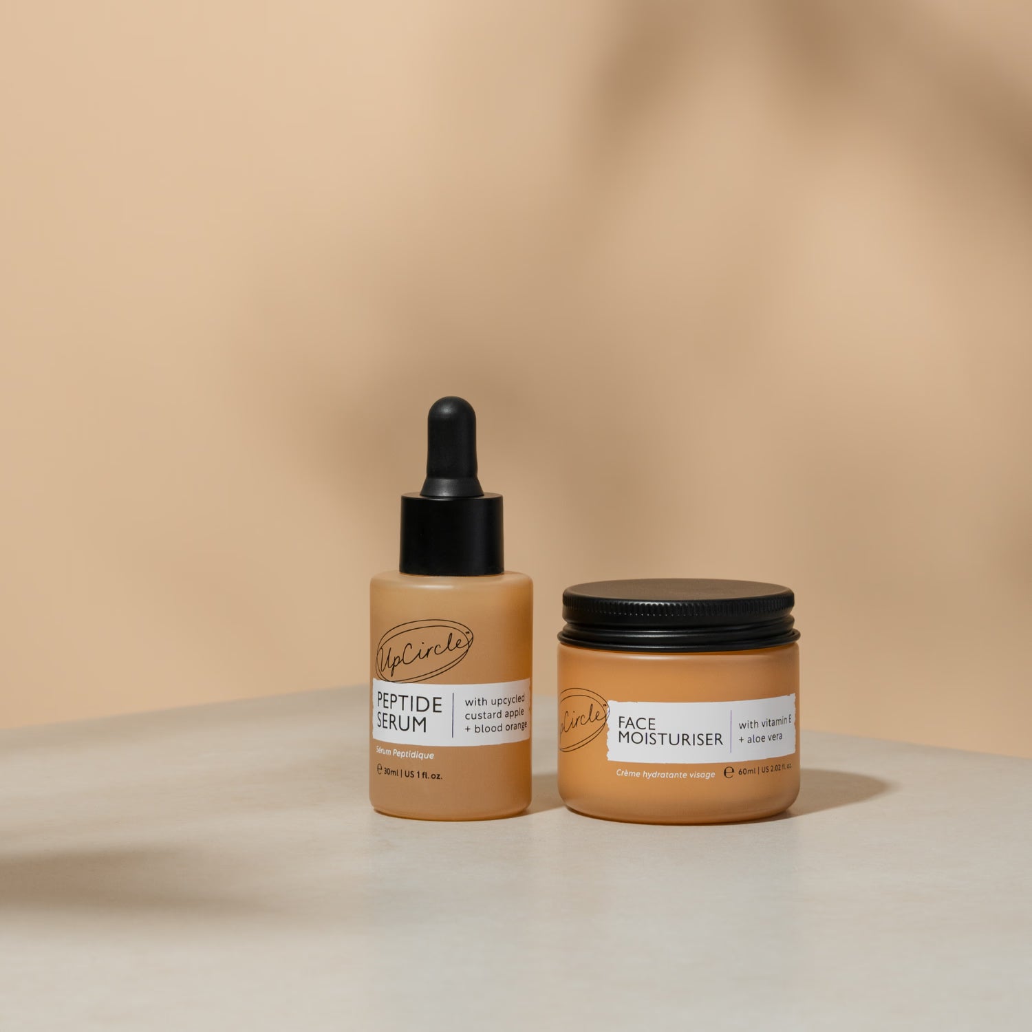 UpCircle Elasticity Boosting Duo with serum and moisturiser, British product