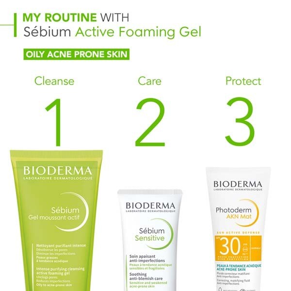 Bioderma Sebium Active Foaming Gel Oily To Acne-Prone 200Ml GOODS Superdrug   