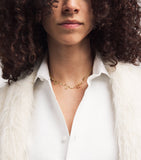 L'Atelier Nawbar Boa necklace in yellow gold with diamonds, UK version
