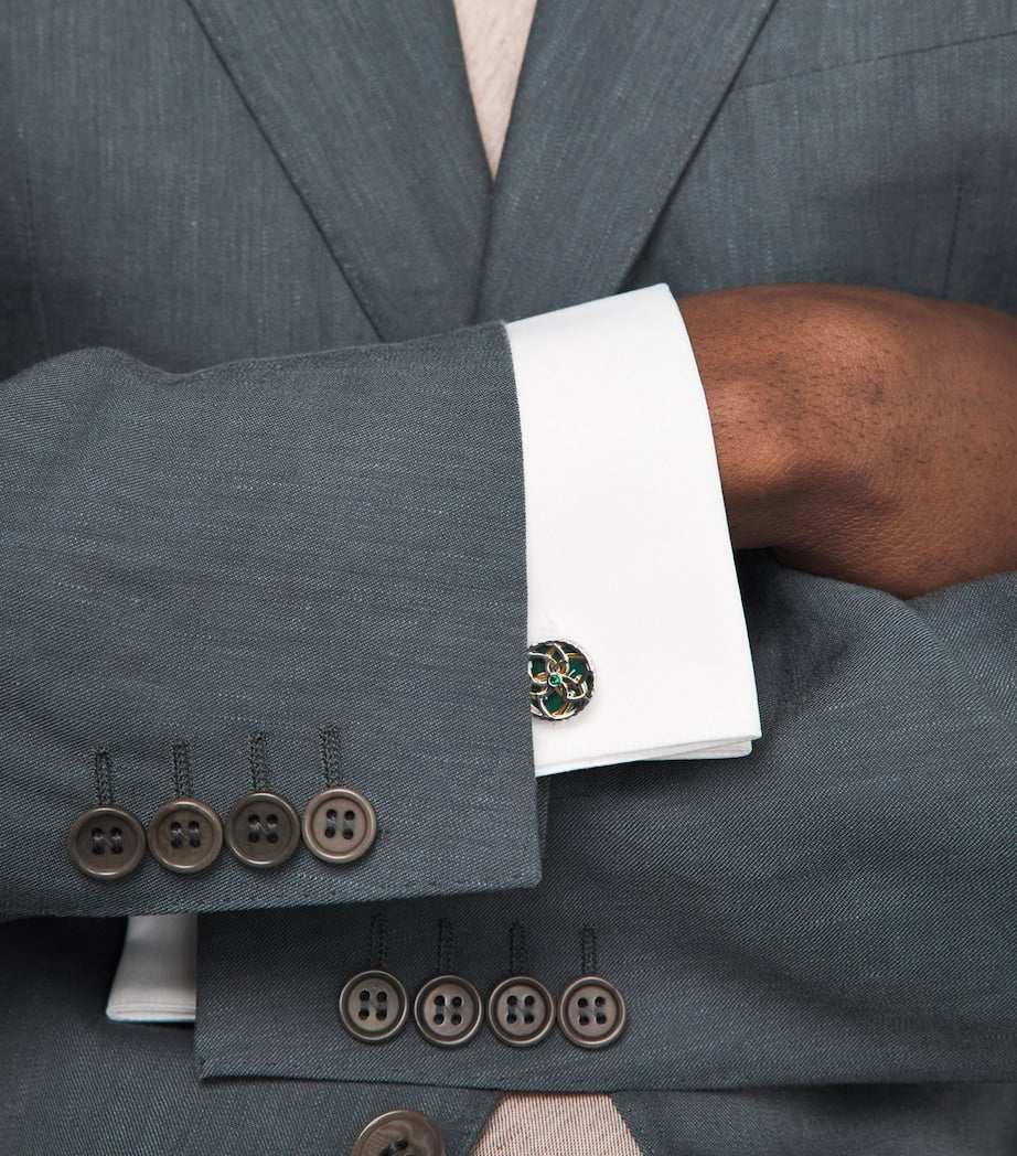 Tateossian Trinity cufflinks, UK version