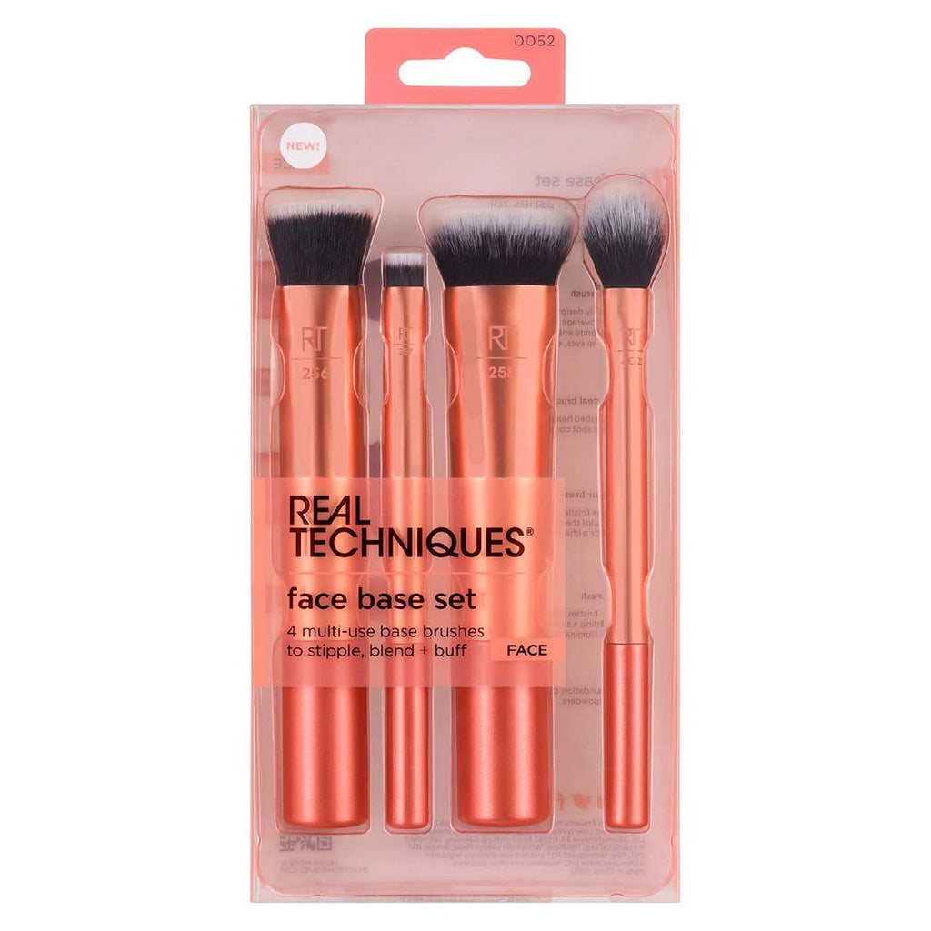 Real Techniques Flawless Base Makeup Brush Kit - 4 Piece Set