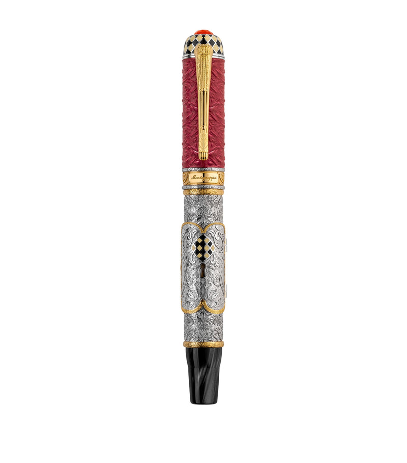 Montegrappa Sterling Silver Casanova rollerball pen, imported from the UK