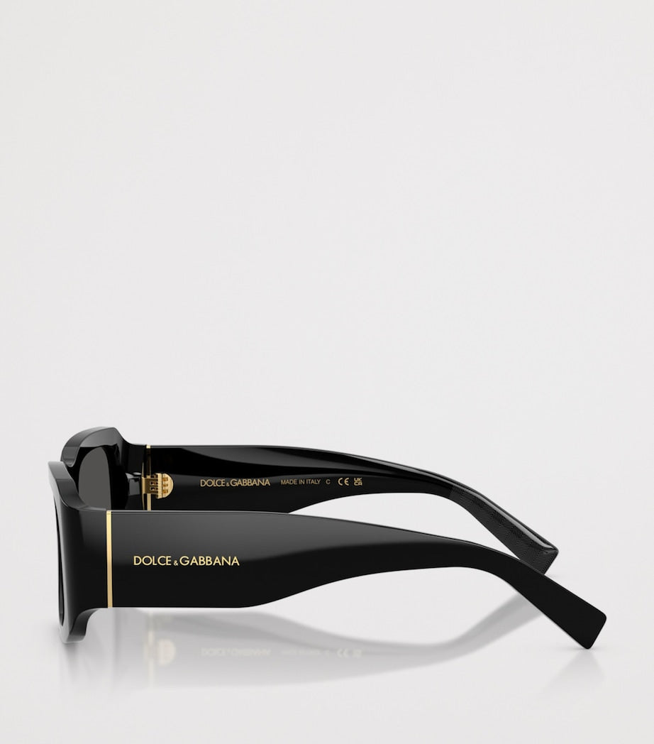 Dolce&Gabbana acetate rectangle sunglasses, UK version