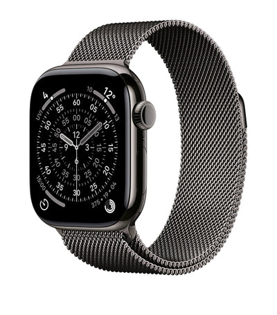 Harrods Apple Apple Watch Series 11- Titan med Slate Milanese Loop, 42mm, Medium/Large- Kjøp online hos McGrocer