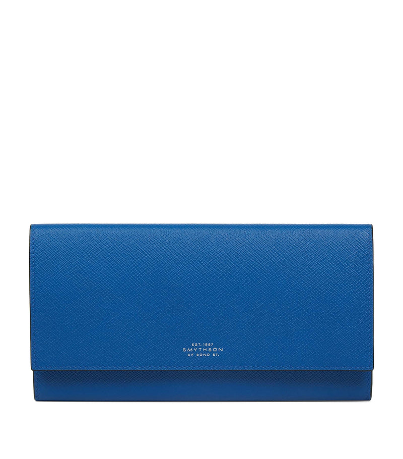 Smythson Panama Leather Marshall Travel Wallet (British brand)