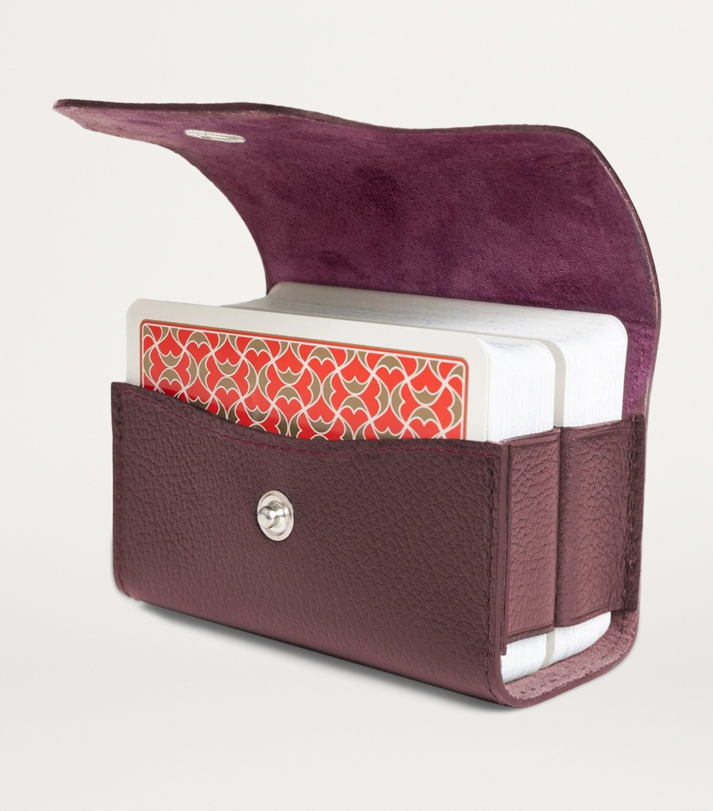 Ettinger leather double playing cards case - British product