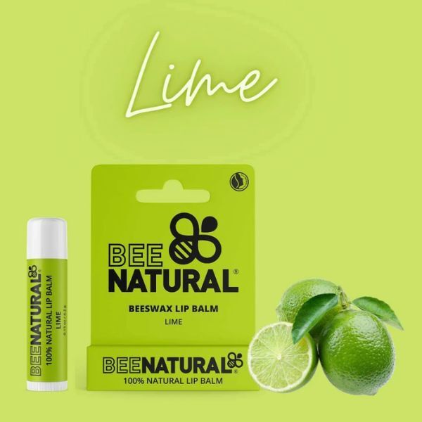 Bee Natural - 100% Natural Moisturising Lip Balm, Lime-4.2g GOODS Superdrug   