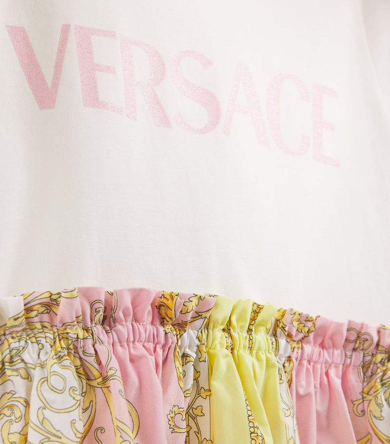 Versace Kids Cotton Barocco T-Shirt Dress 12 Months - 5 Years (British brand)
