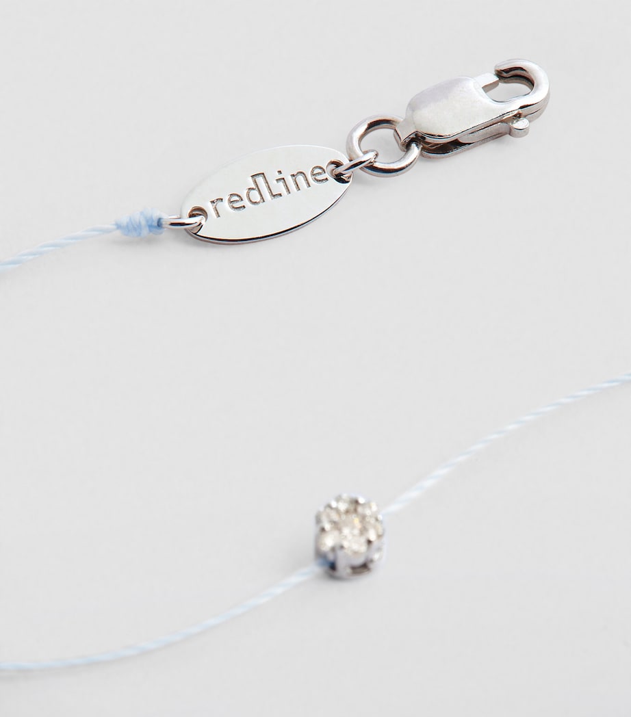 Redline white gold diamond illusion bracelet - British product