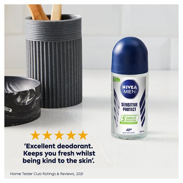 NIVEA MEN Antiperspirant Deodorant Roll-On Sensitive Protect GOODS Superdrug   