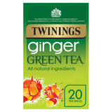 Twinings Ginger Green Tea, 20 Tea Bags All tea Sainsburys   