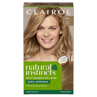 Superdrug Clairol Natural Instincts Semi-Permanent Hair Dye Medium Cool Blonde Set- Buy online at McGrocer