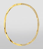 Graff yellow gold diamond spiral bangle, UK version