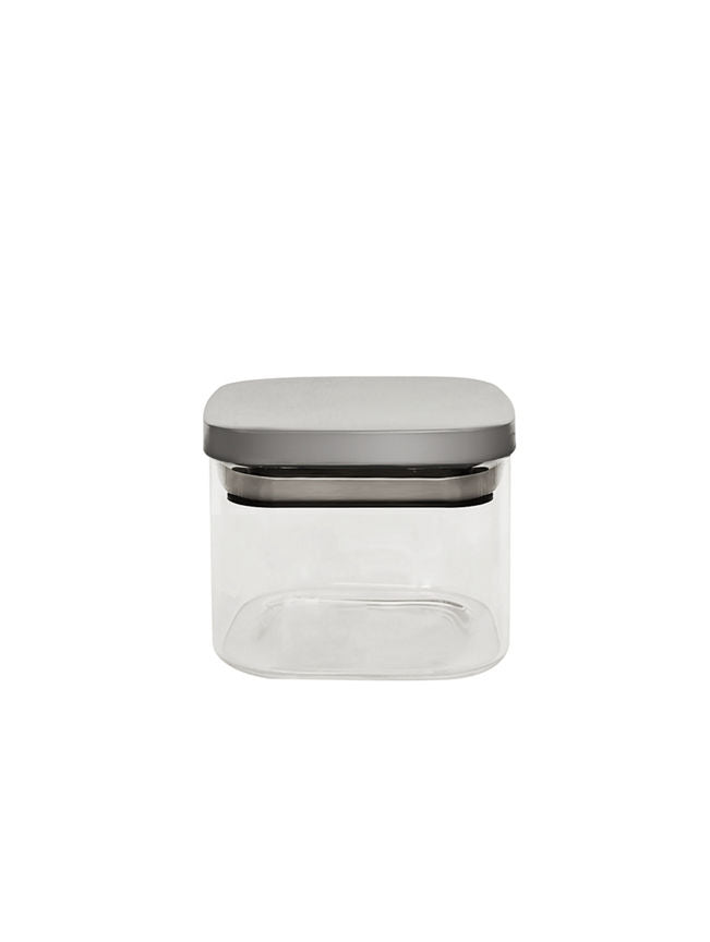 George Home Square Glass Canister With Chrome Lid 450ml GOODS ASDA   