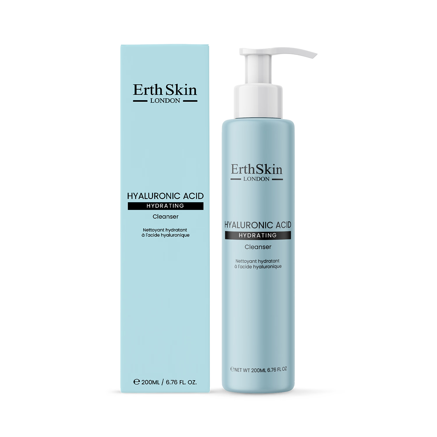 Erth Skin London Hyaluronic Acid hydrating cleanser 250ml (British brand)