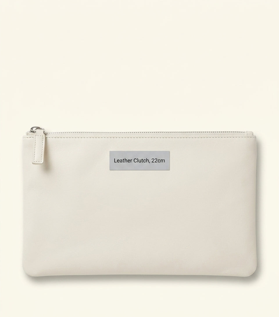 Prada calfskin leather logo pouch, UK version