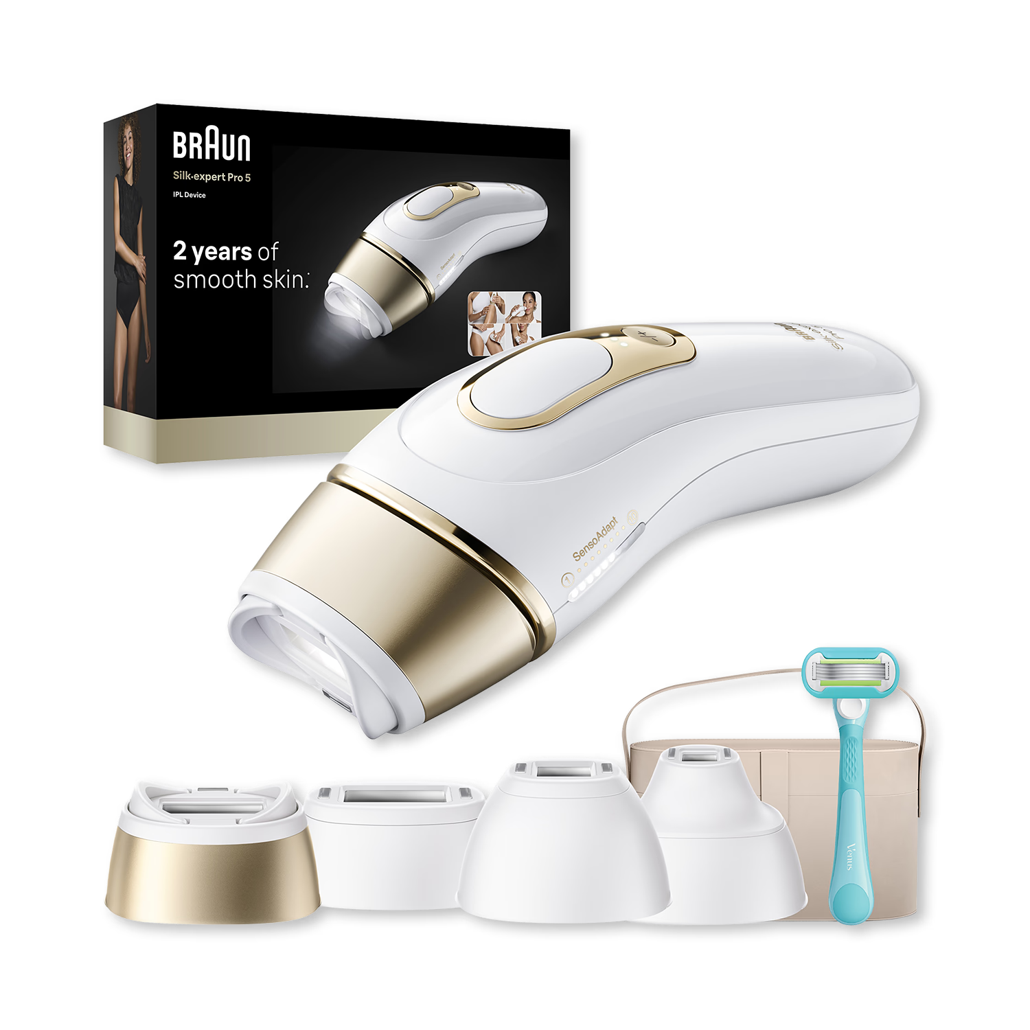 Braun IPL Pro 5 at-home hair removal device - British product