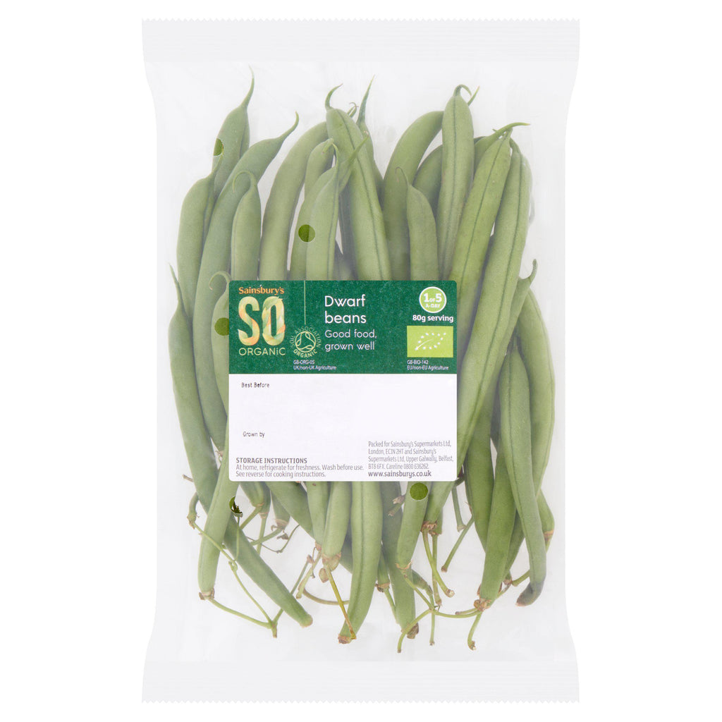 Sainsbury's Dwarf Beans, SO Organic 210g