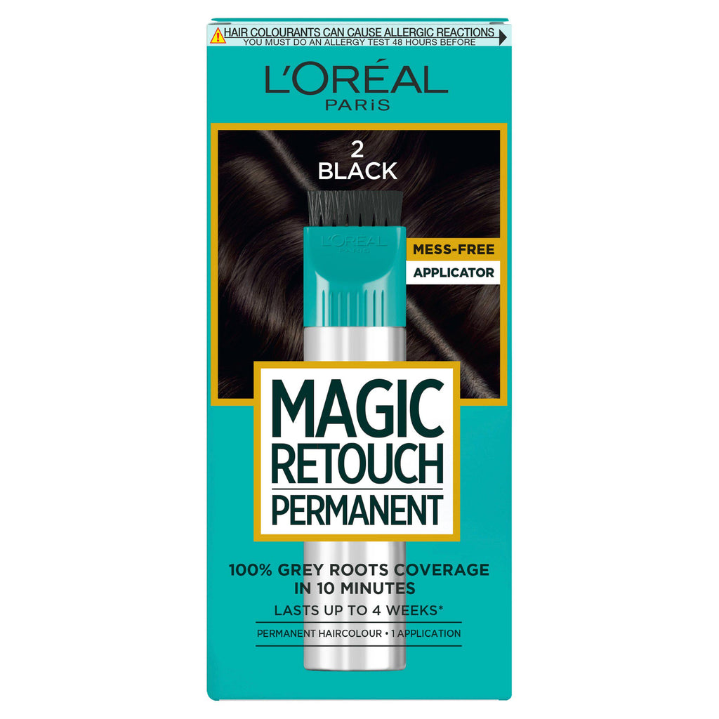 L'Oréal Magic Retouch Permanent Root Concealer Touching Up Black 2 Grey Hair Dye