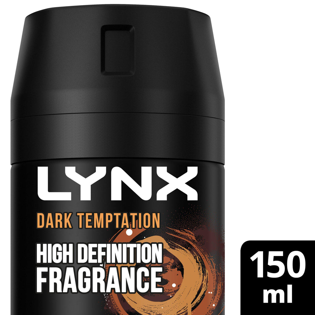 Lynx Body Spray Deodorant, Dark Temptation 150ml