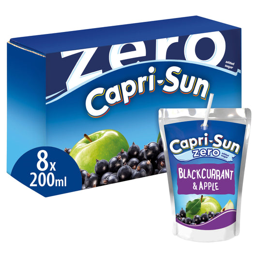 Capri-Sun Zero Blackcurrant & Apple 8x200ml All juice & smoothies Sainsburys   