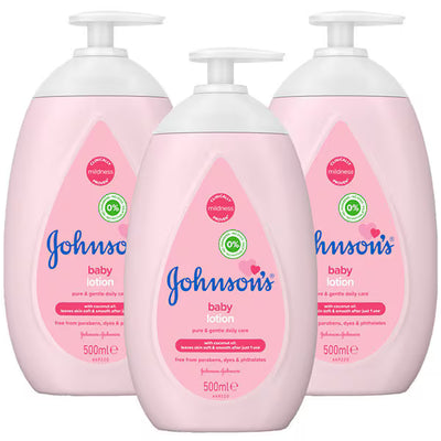 Lotion pour bébé Johnson's à l'huile de coco, lot de 500 ml, soins pour bébé