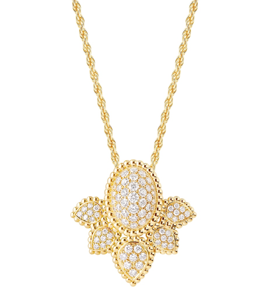 Boucheron yellow gold diamond Serpent Bohème necklace, UK version