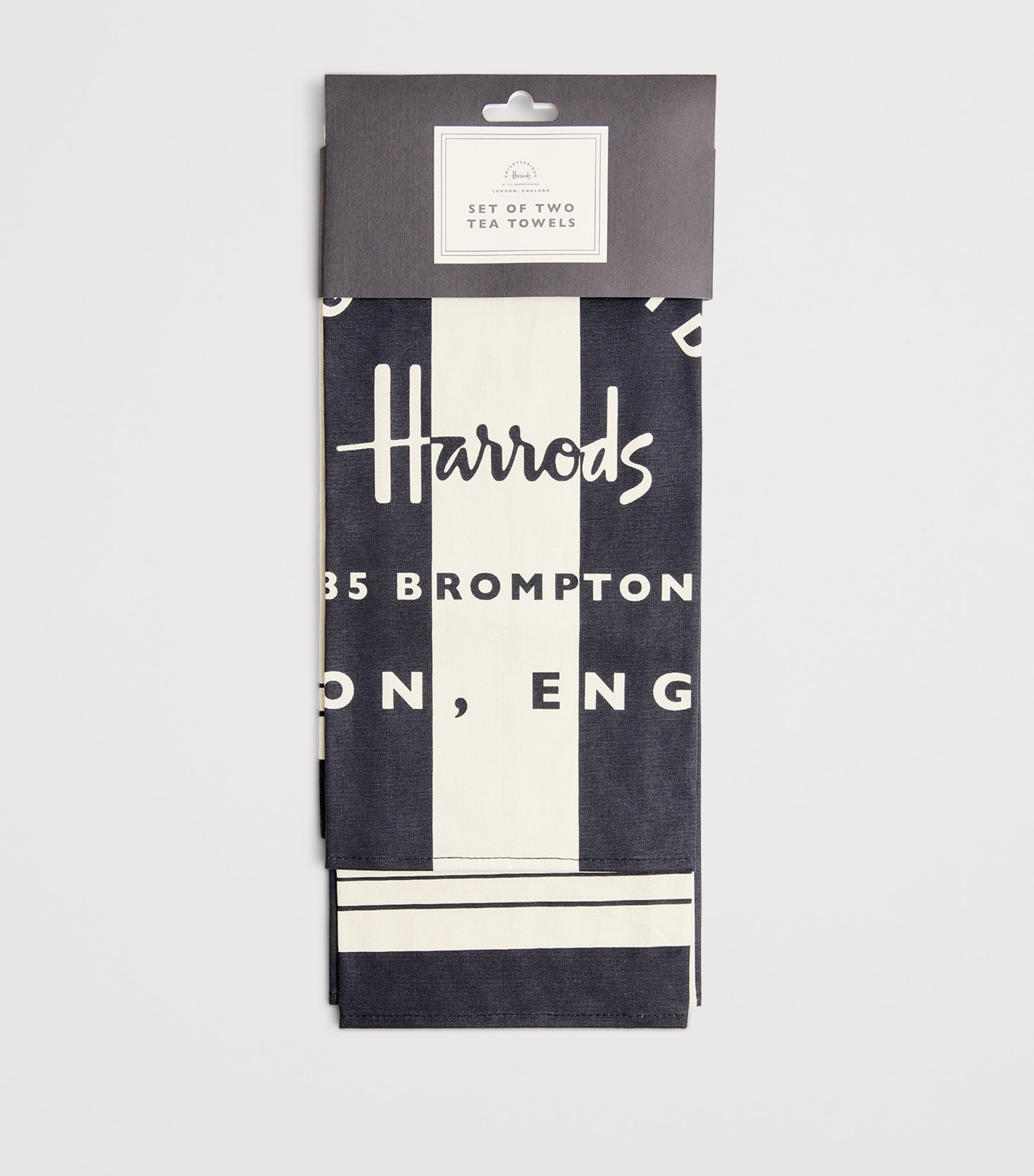Harrods Caviar tea towel set of 2, UK version