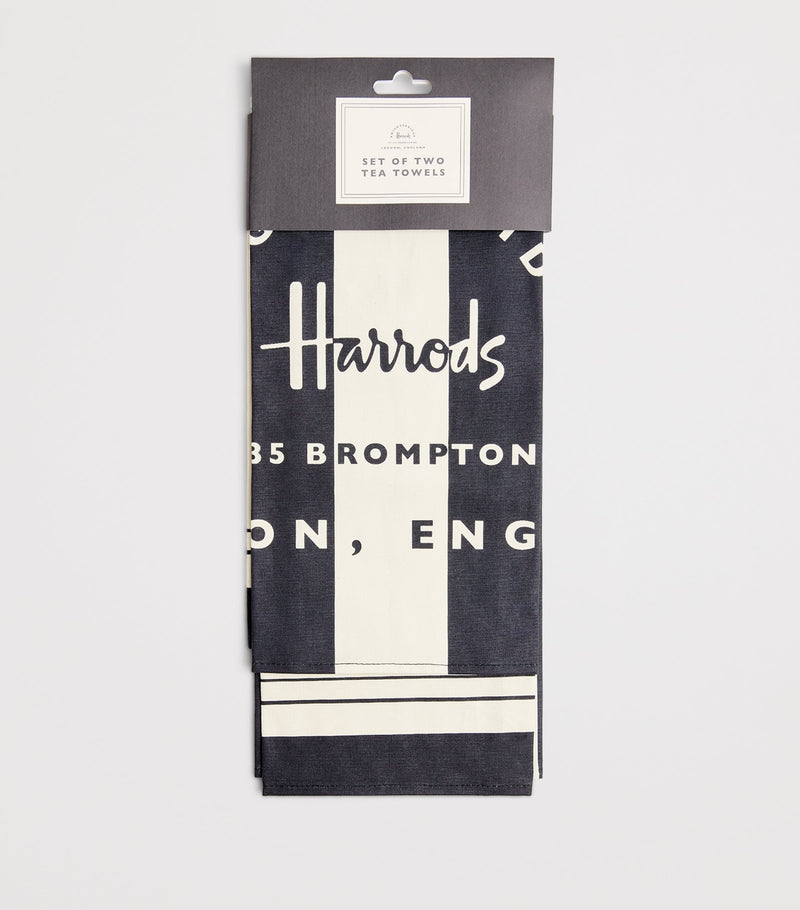Harrods Caviar tea towel set of 2, UK version
