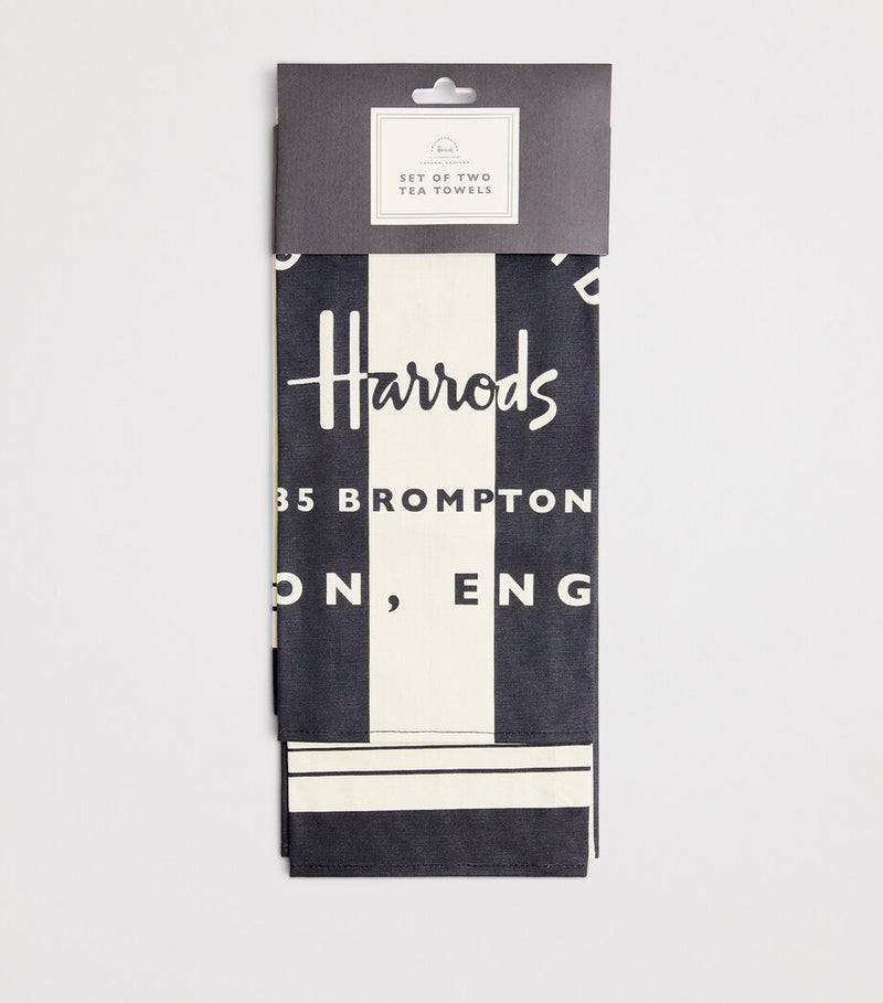 Harrods Caviar tea towel set of 2, UK version