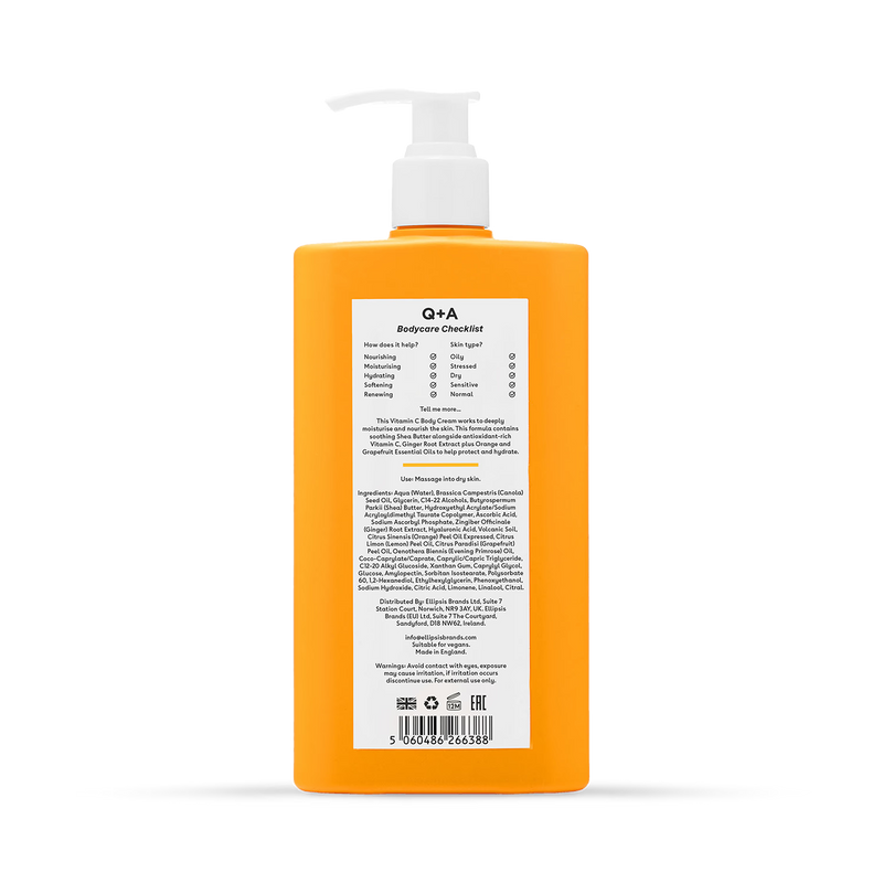 Q+A Vitamin C Body Cream 250ml