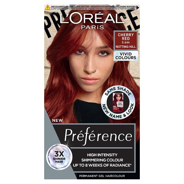 Preference Vivids (Colorista) Hair Dye Silver Grey 10.11 GOODS Superdrug CHERRY RED 566  