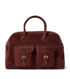 Brunello Cucinelli suede travel holdall bag - British product