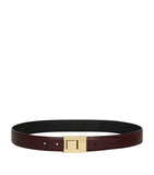 Saint Laurent calfskin logo belt 3cm width, imported from the UK
