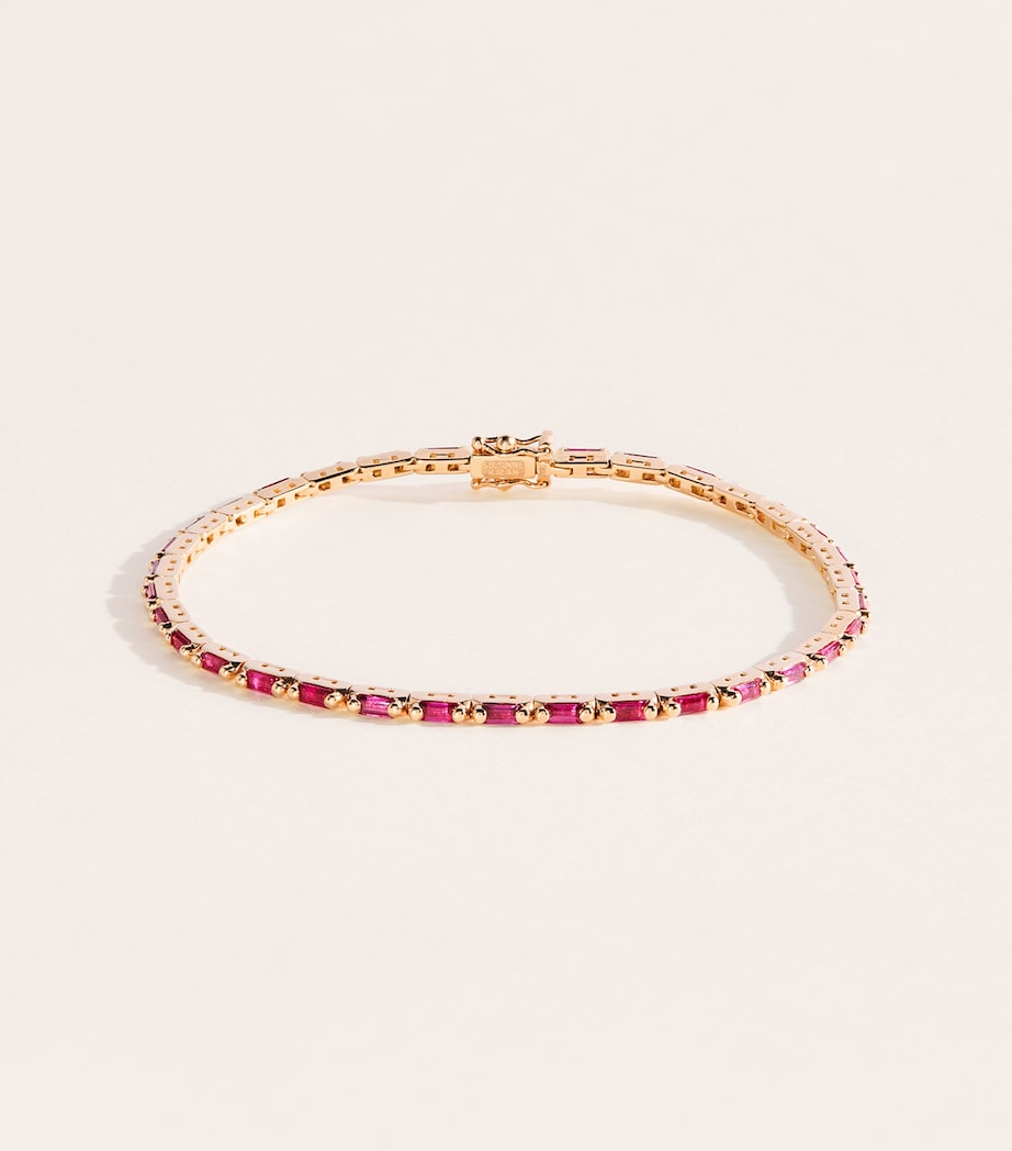 Suzanne Kalan rose gold ruby tennis bracelet, UK version