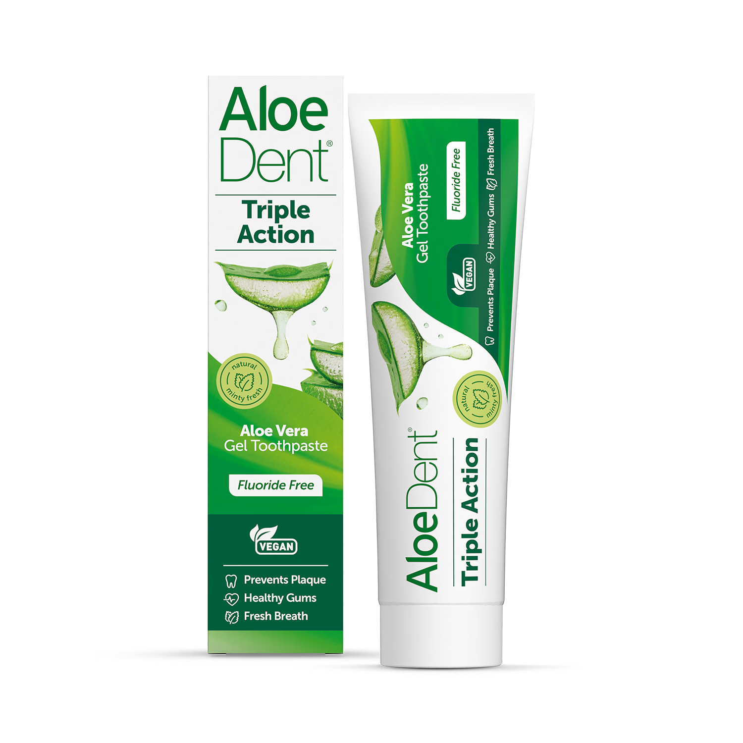 Aloe Dent triple action Aloe Vera toothpaste 100ml - British product