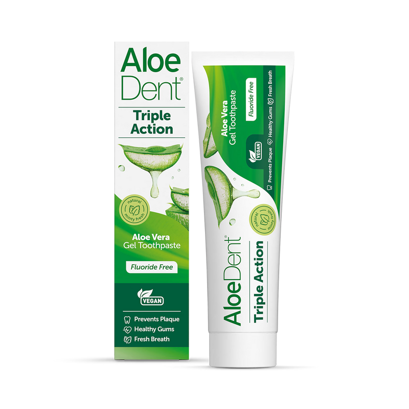 Aloe Dent triple action Aloe Vera toothpaste 100ml - British product