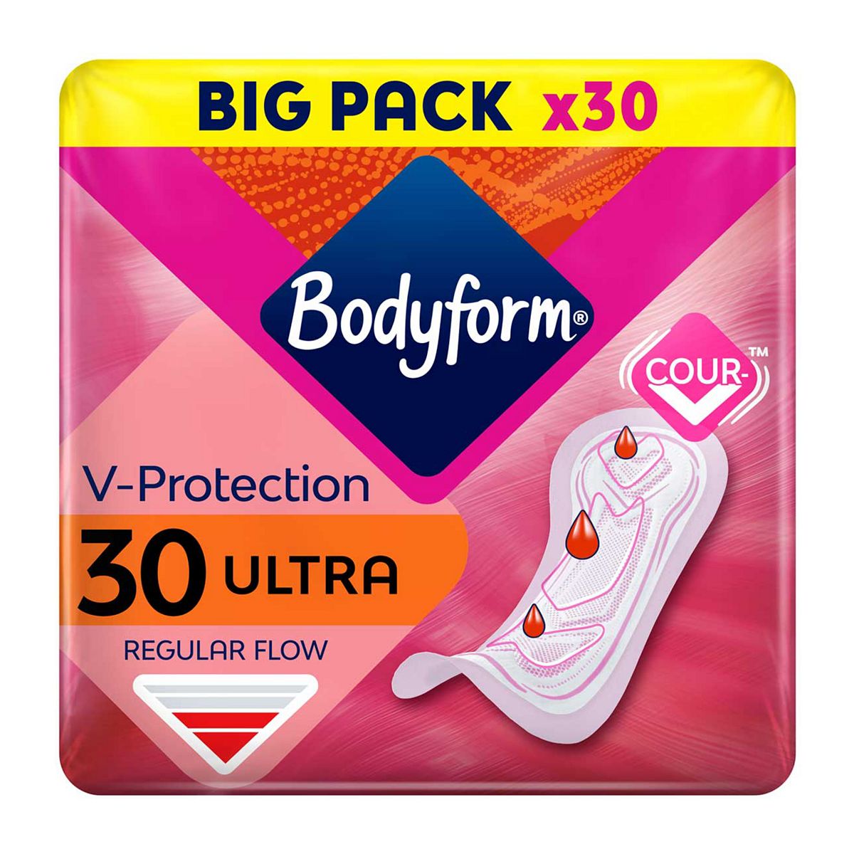 Bodyform Cour-V Ultra Normal Sanitary Towels 30 pack GOODS Boots   