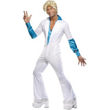 Smiffys disco costume all-in-one white jumpsuit - British product