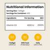 VitaBright vitamin D3 supplement 4000 IU 425 softgels, imported from the UK