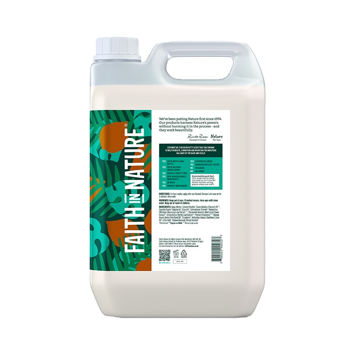 Faith in Nature Coconut Conditioner 5 Litres Natural Hair Care Holland&Barrett   