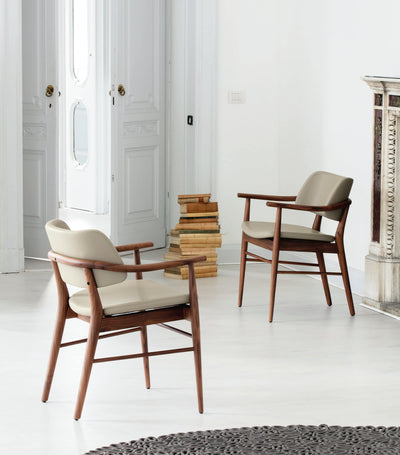 Harrods Porada Nissa Walnut Frame Dining Chair- Buy online at McGrocer