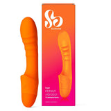 So Divine Pash Ribbed Vibrator Orange Intimate Care Boots   